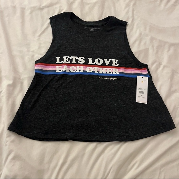 New Spiritual Gangster Muscle Tank Small $48 Black - Picture 2 of 6